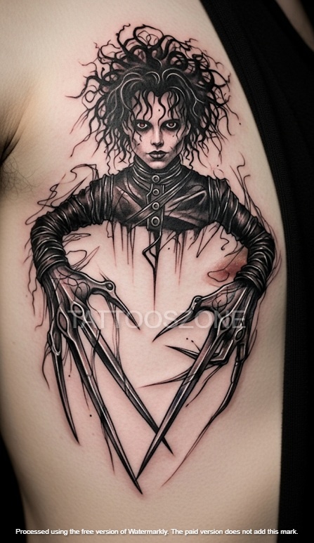 Abstract Edward tattoo