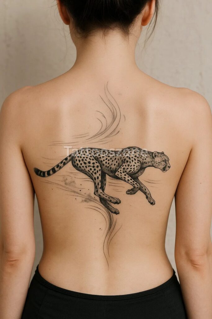 Cheetah Across the Spine