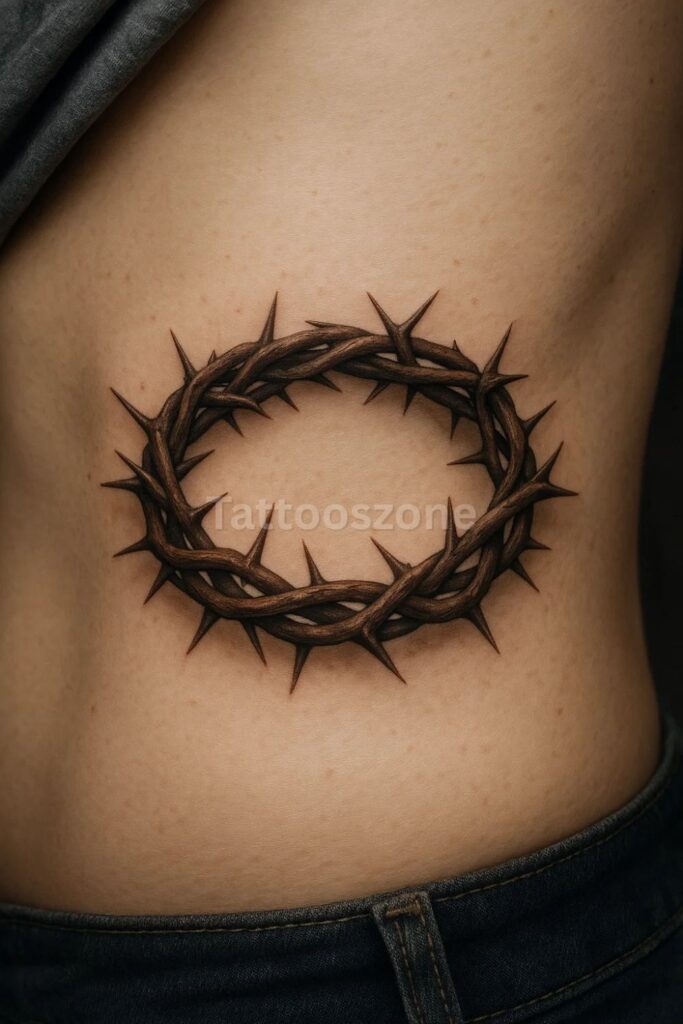 Crown of Thorns Close-Up tattoo