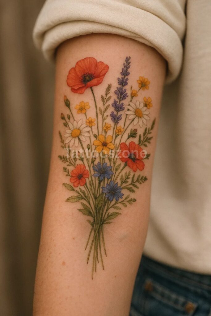 Customize Wildflower Tattoo