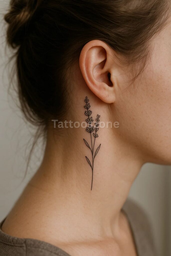 Cute Lavender Tattoo