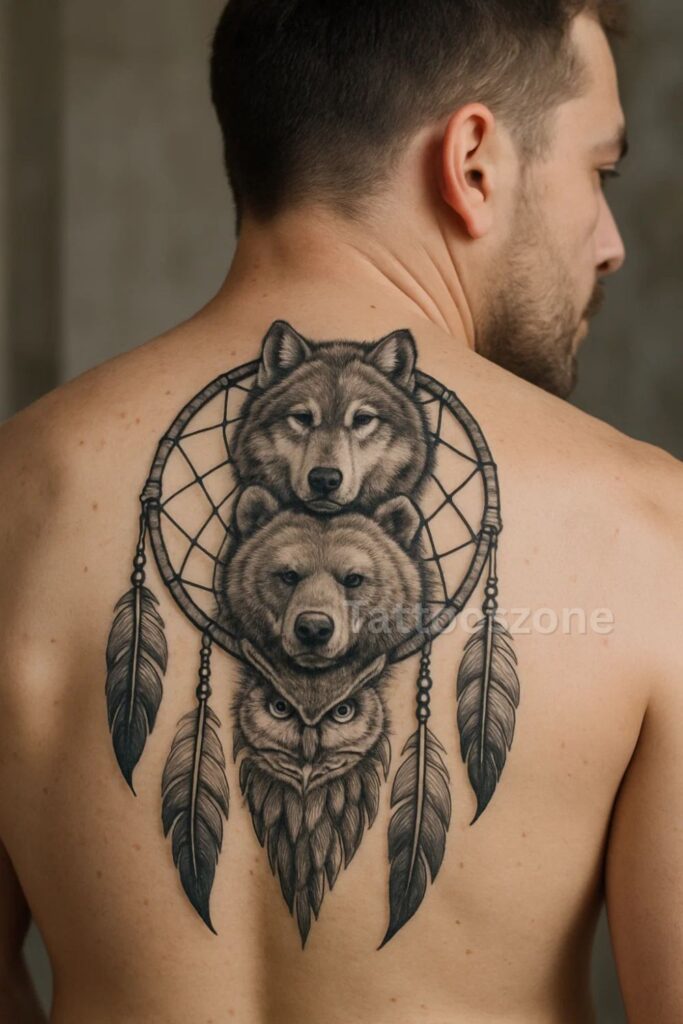 Dreamcatcher With Animal Spirit Totems