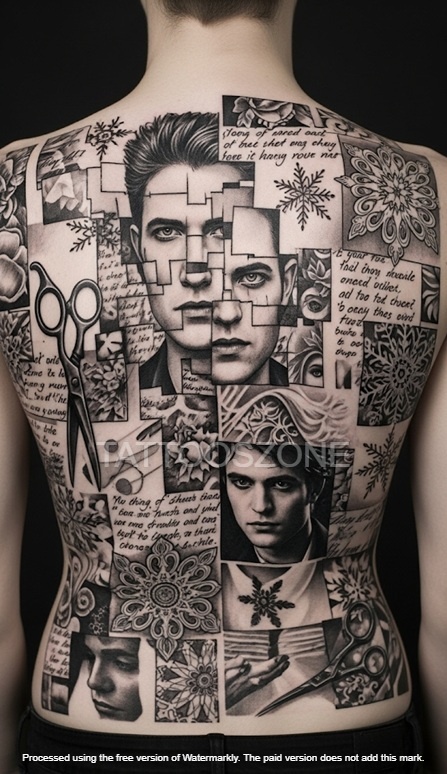 Edward collage on back