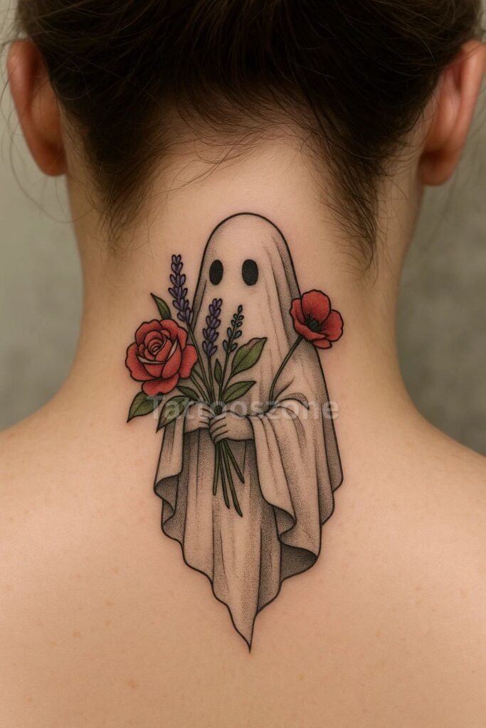 Ghost With Flowers