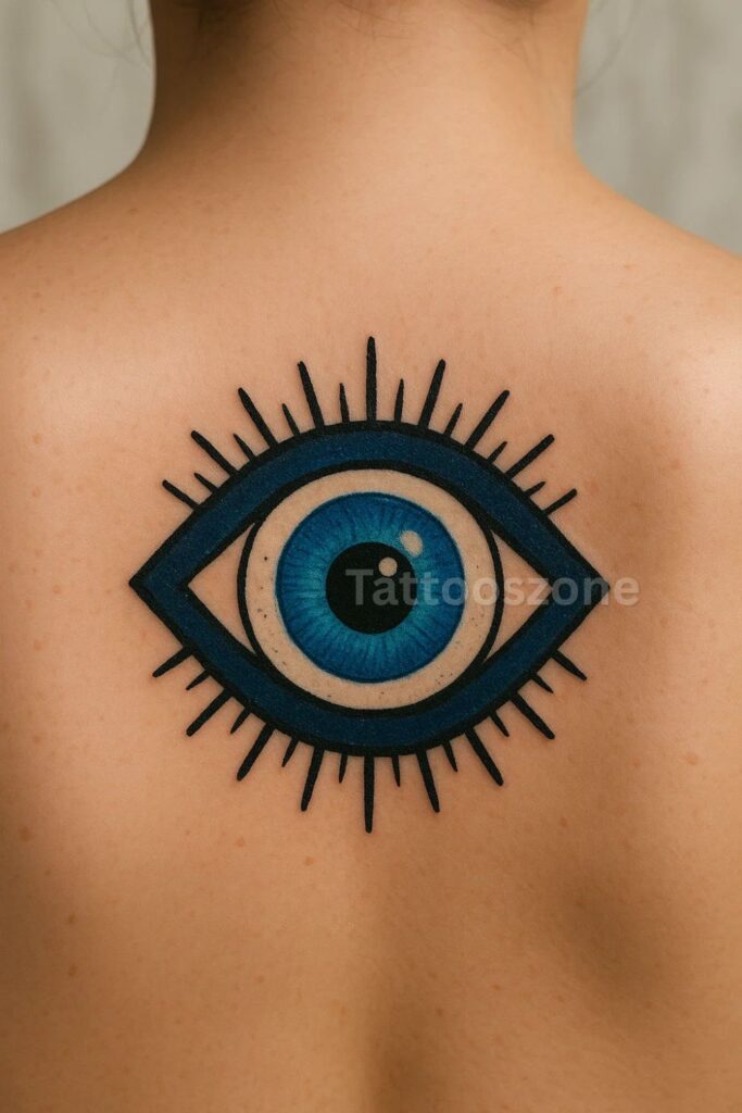 Inspiring Evil Eye tattoo