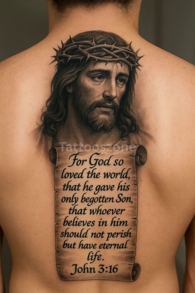 Jesus and Bible Verse Combo