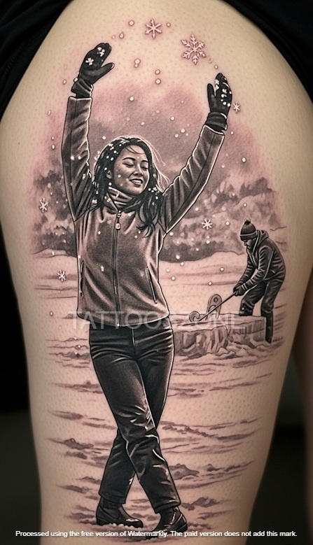 Kim and Edward on thigh