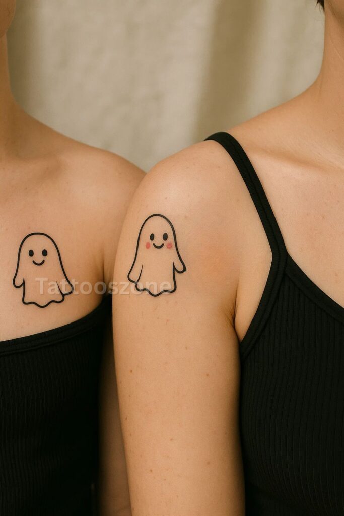 Matching Ghost Tattoos