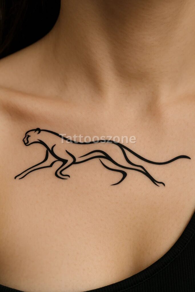 Minimalist Cheetah tattoo