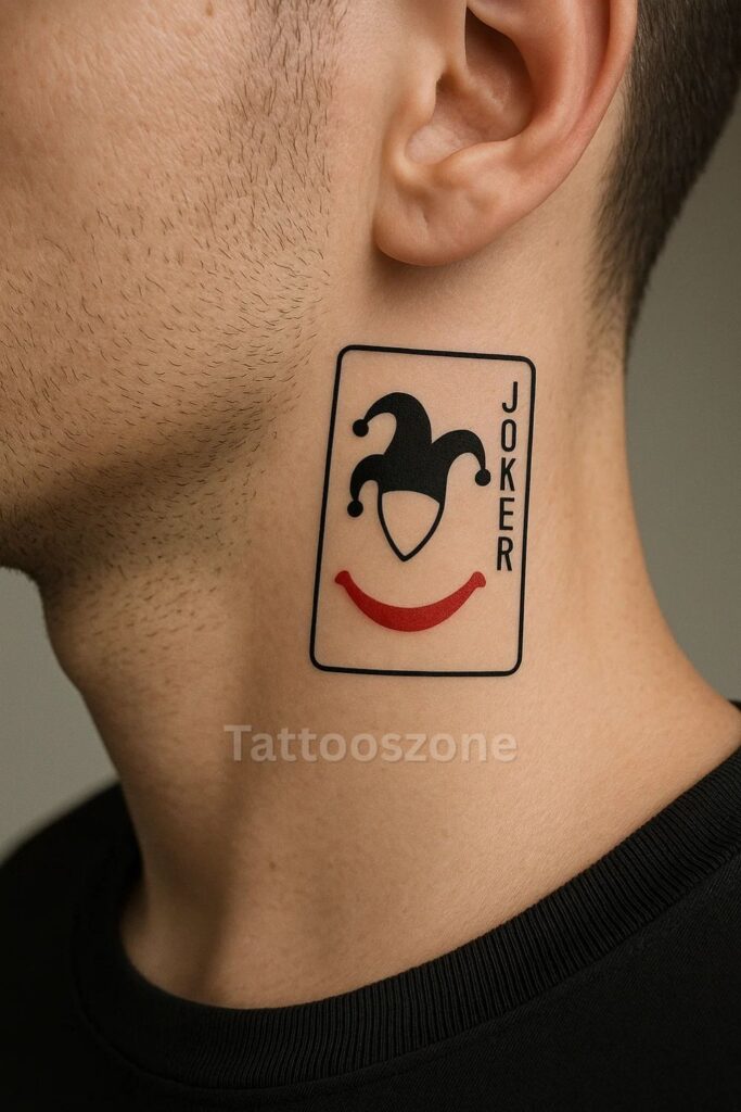 Minimalist Joker Symbol Tattoo