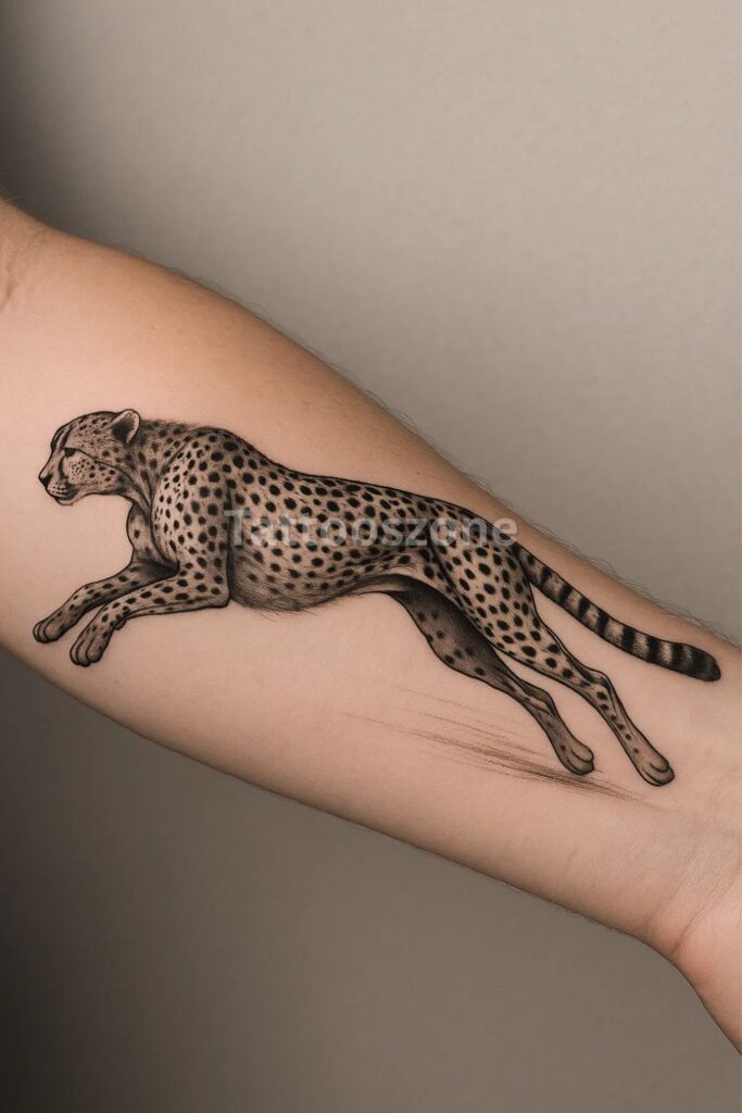 Realistic Cheetah in Motion