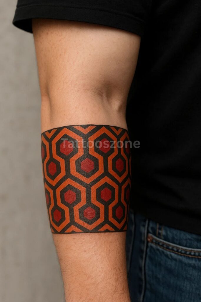 Shining’s Iconic Carpet Pattern tattoo
