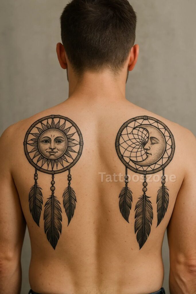 Twin Dreamcatchers for Balance