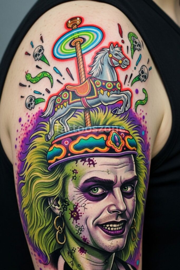 Carousel Head tattoo