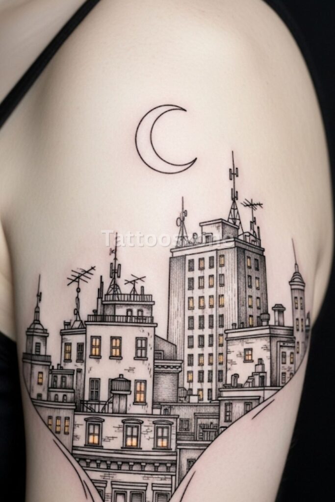 City Silhouette tattoo