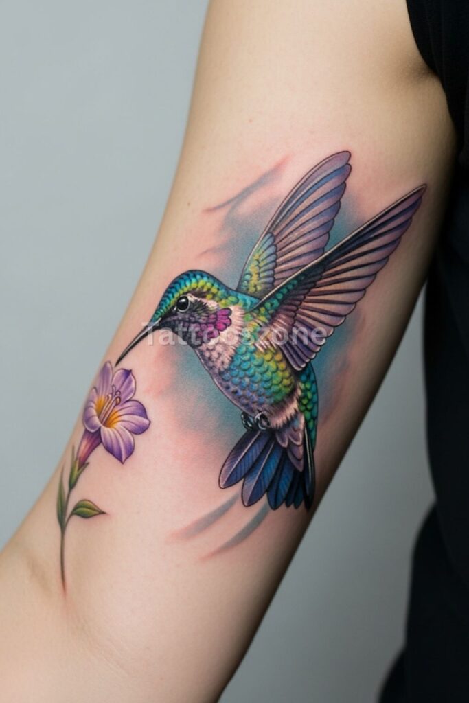 Classic Hummingbird in Flight