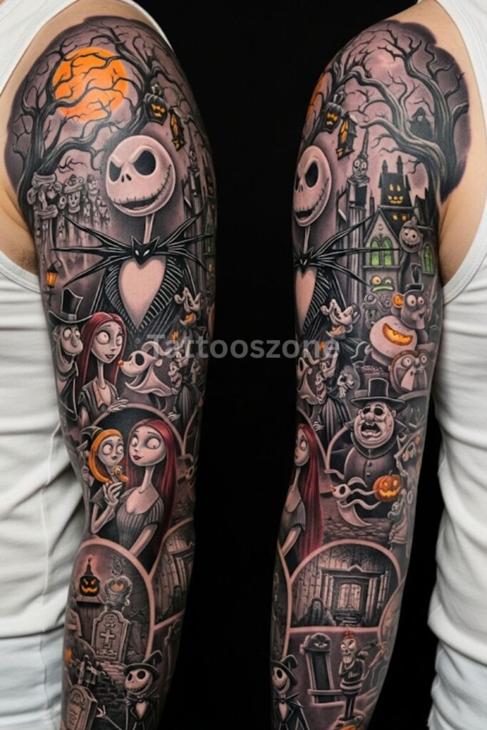 Full Halloween Town Sleeve
