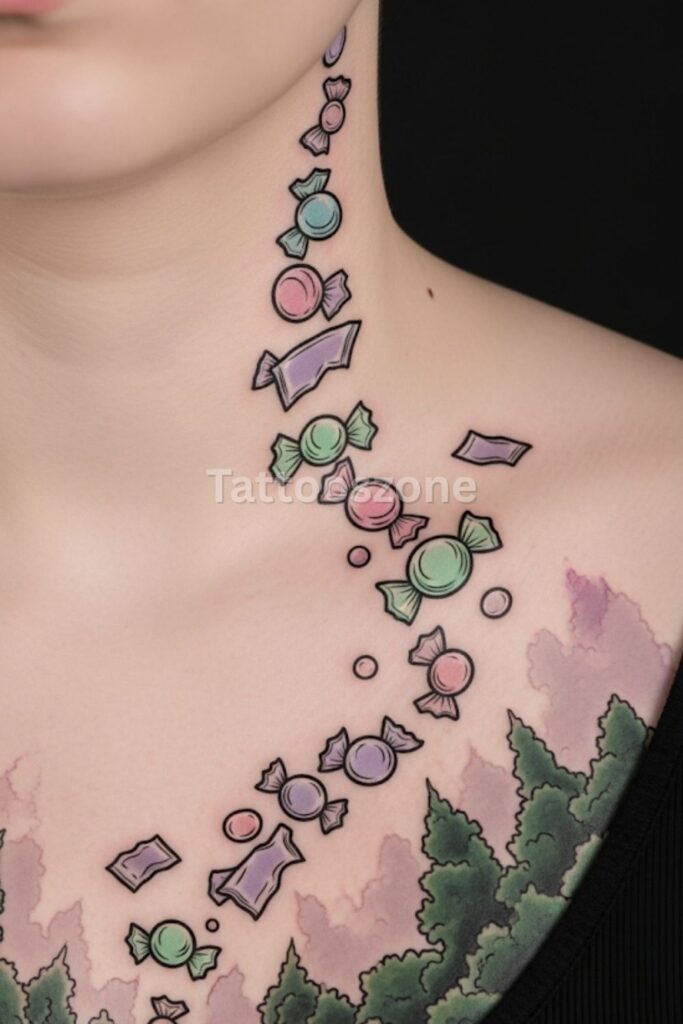 Greg’s Candy Trail Tattoo