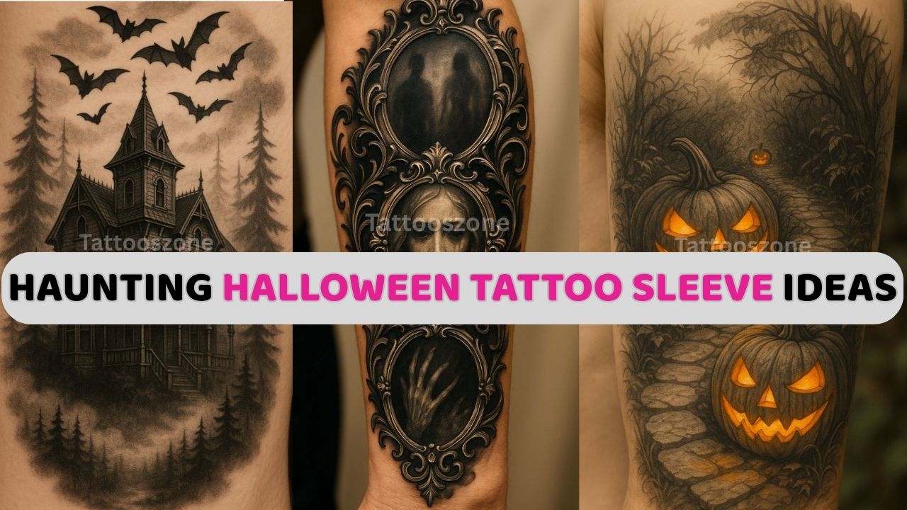 15 Hauntingly Beautiful Halloween Tattoo Sleeve Ideas You’ll Love Year-Round