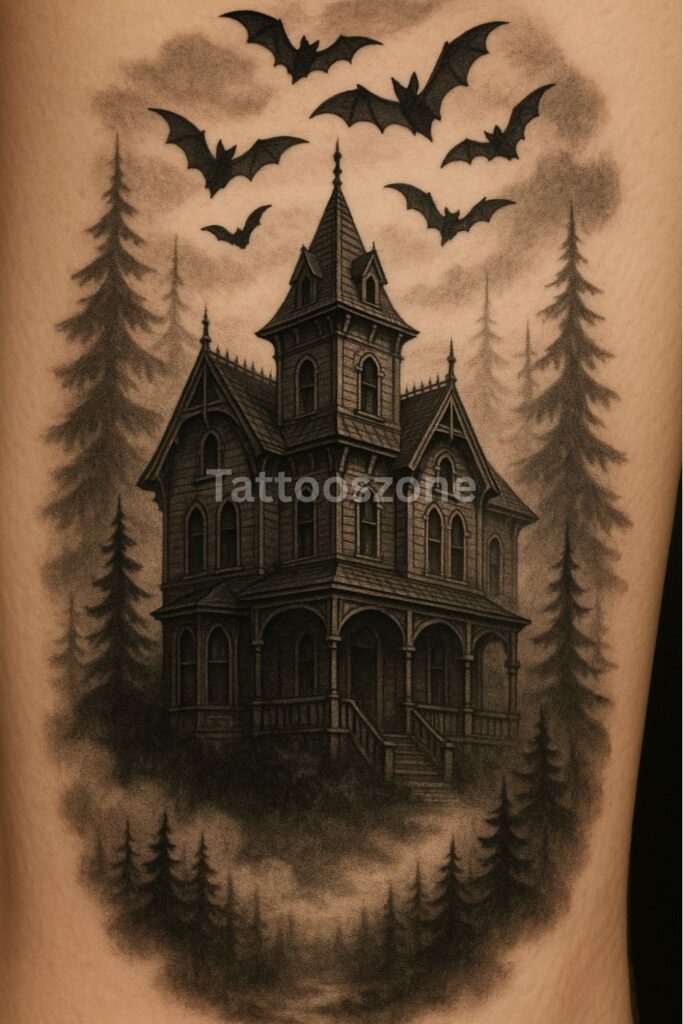 Haunted House & Foggy Forest Sleeve