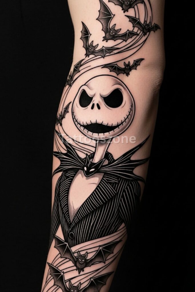 Jack and Bats Tattoo