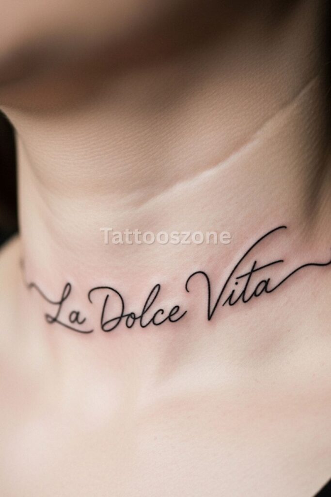 “La Dolce Vita” in Script