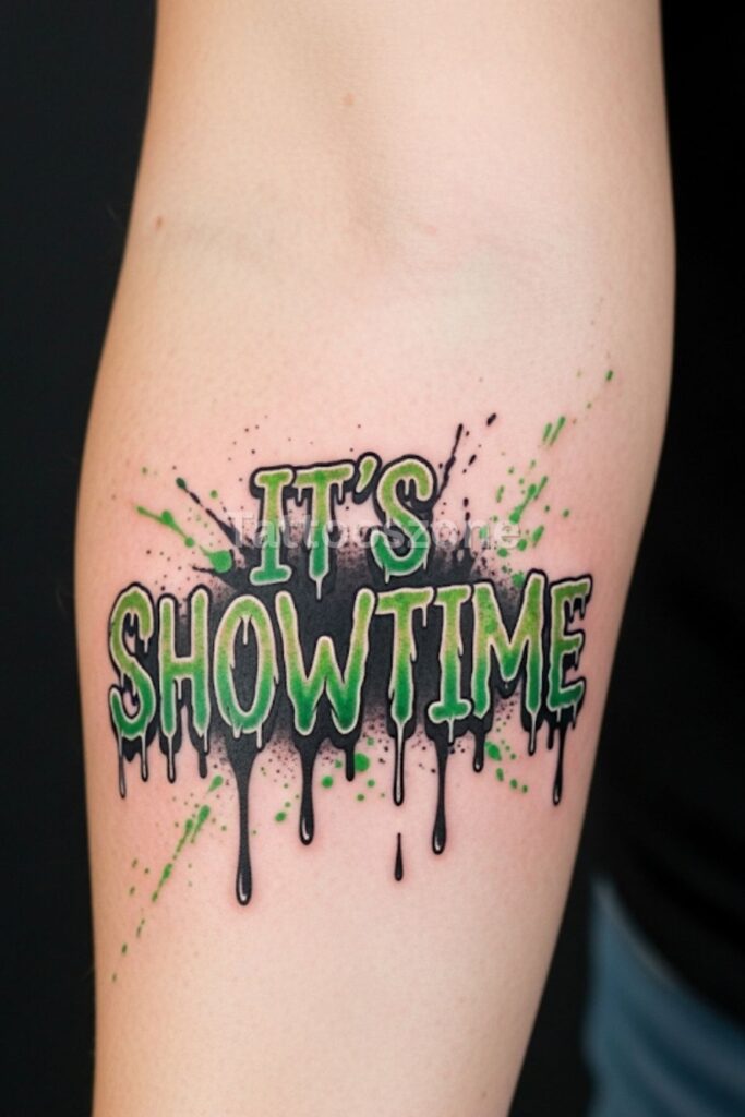 Typography tattoo