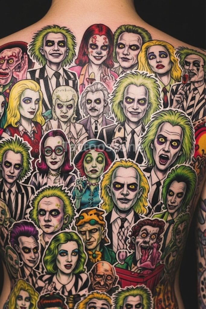 Waiting Room Collage tattoo