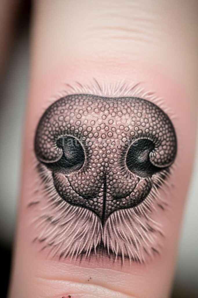 Lifelike Nose Detail on Finger