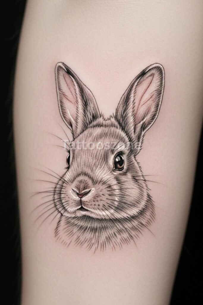 Miniature Bunny on Inner Arm