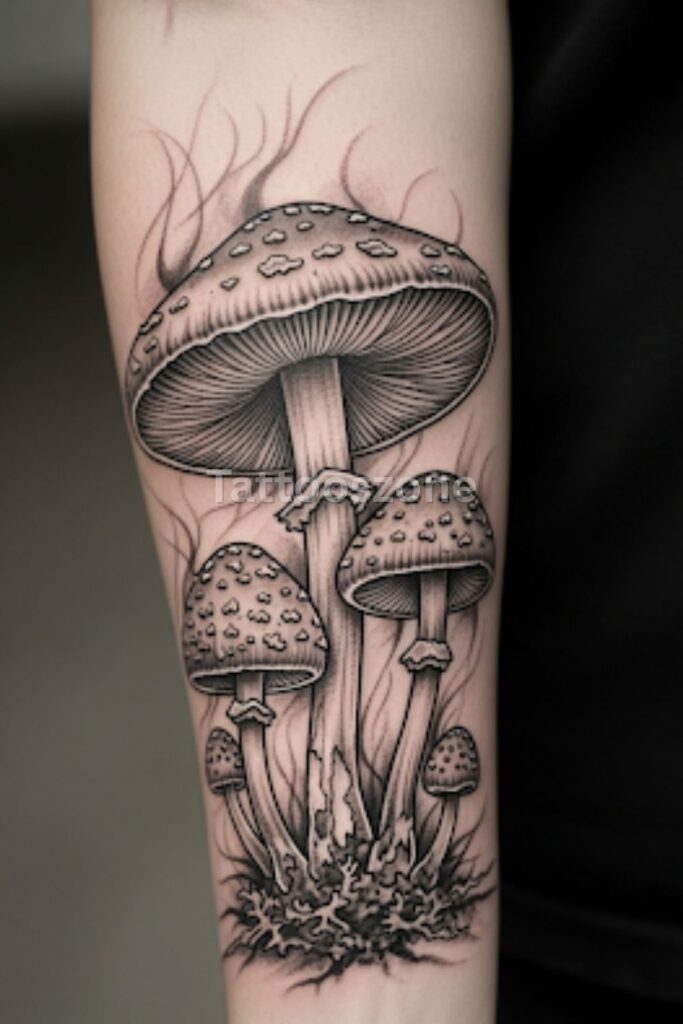Mushrooms in Forest