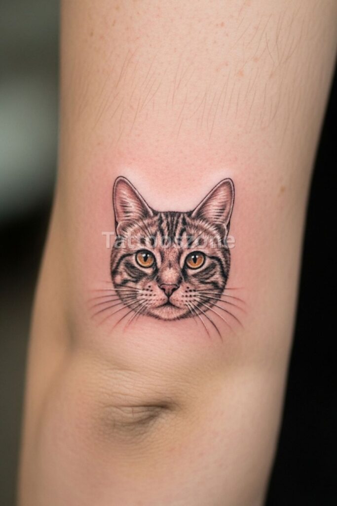 Pet Portrait Inside the Elbow Bend