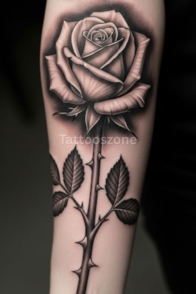 Rose with Thorny Stem